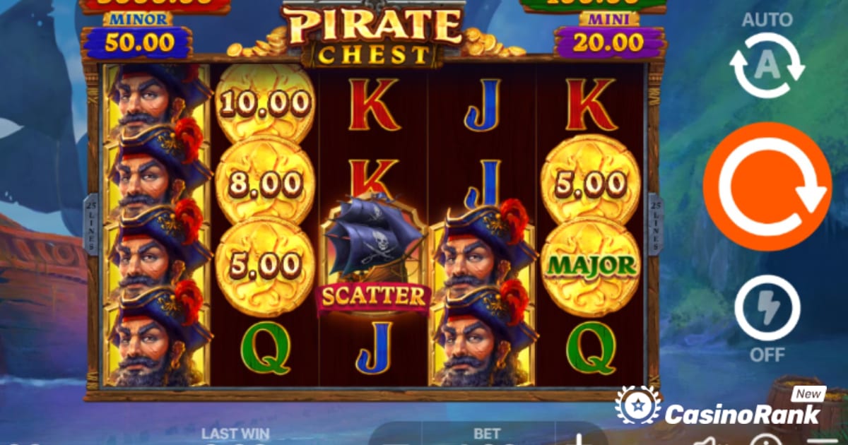 Cace tesouros de jackpot com o baú de pirata de Playson: segure e ganhe